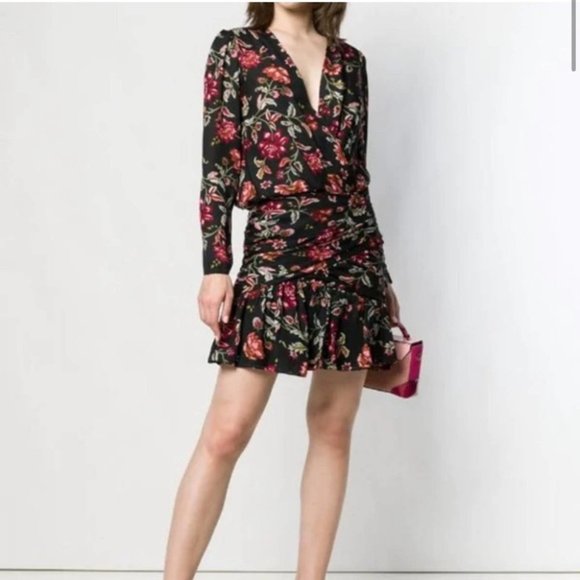 A.L.C. Silk Floral Mini Dress - Picture 8 of 8